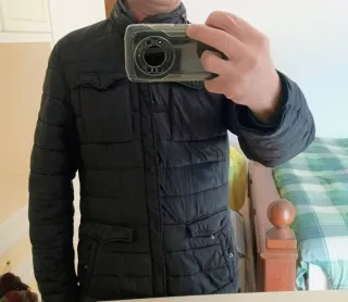 Giubbotto Casual Impermeabile con Cappuccio Tasche