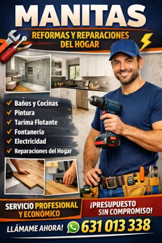 Manitas económico – reformas, baños, cocinas, pint