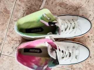 Zapatillas altas blancas multicolor