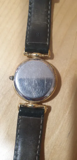 Orologio Vetta Uomo Pelle Nera Oro