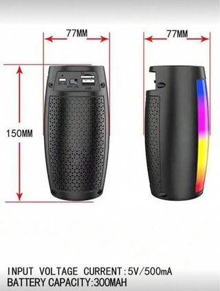 Altavoz LED portátil multicolor