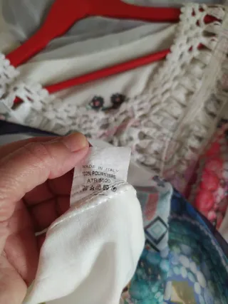 Blusa tipo caftán estampada de verano talla Única