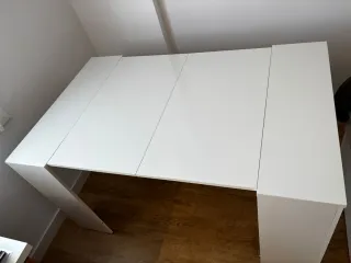 Mesa consola extensible blanca