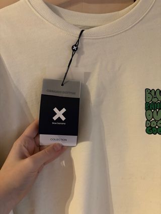 Sudadera Blue Banana Beige