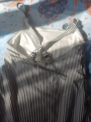 Costume intero Esmara righe bianche e nere taglia