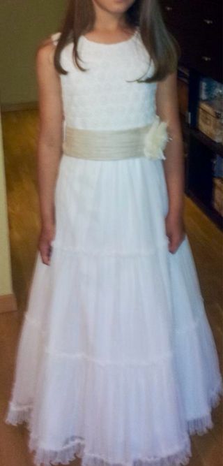 Vestido de Comunión Blanco Niña