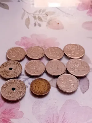 Lote monedas España 1937 y otras