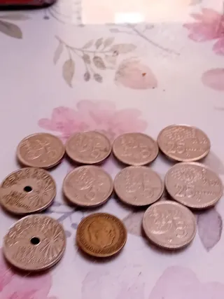 Lote monedas España 1937 y otras