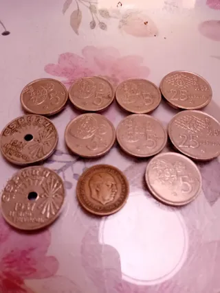 Lote monedas España 1937 y otras