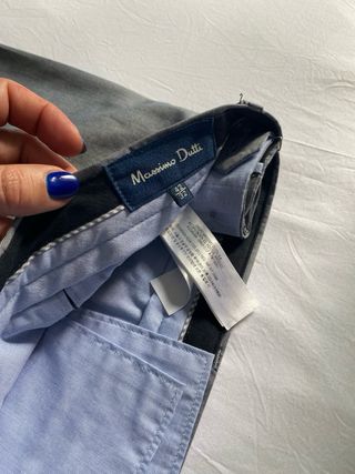 Pantalón Massimo Dutti Talla 42 Gris