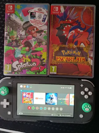 Nintendo Switch Lite Gris + 2 Juegos