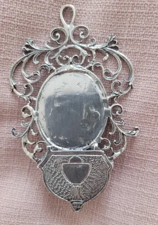 Benditera Plata Ángel de la Guarda 11x6.5