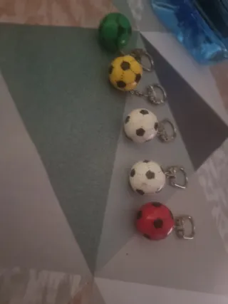Portachiavi Palloni da Calcio (Confezione da 5)