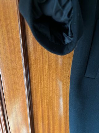 Abrigo Pieces Lana Negro