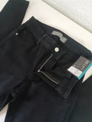Pantalón skinny negro mujer