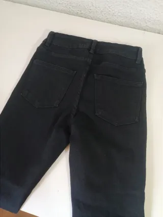 Pantalón skinny negro mujer