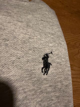 Sudadera Polo Ralph Lauren Gris Media Cremallera