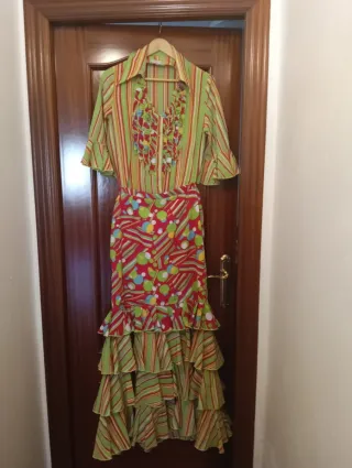 Vestido Flamenca Rayas y Lunares