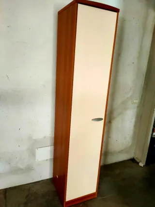 Colonna Multiuso Beige e Legno