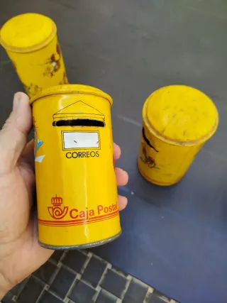 4 Huchas Antiguas Caja Postal