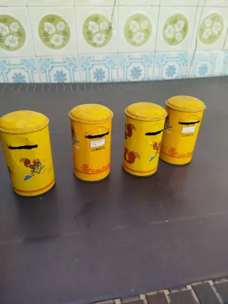 4 Huchas Antiguas Caja Postal