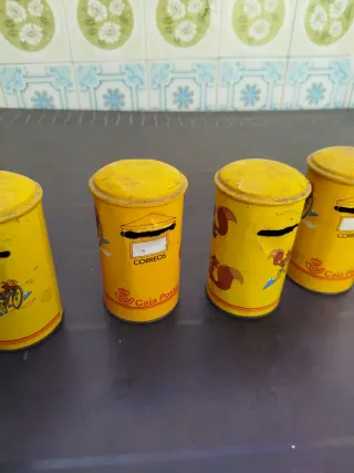 4 Huchas Antiguas Caja Postal