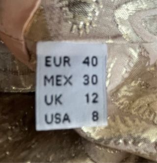 Vestido Roberto Verino Dorado