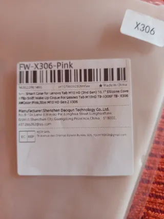 Funda Lenovo Tab M10 HD Rosa