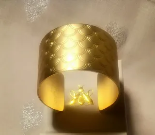 Bracciale Guerlain a fascia con rifinitura in oro