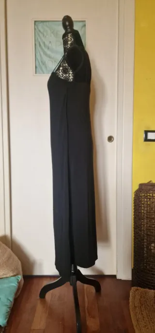 Abito sottoveste lungo Zara nero