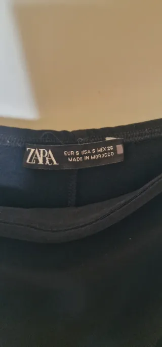 Abito sottoveste lungo Zara nero