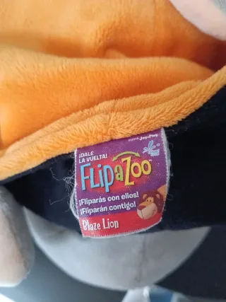 Peluche León Naranja y Rojo