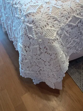 Colcha Ganchillo Artesanal Vintage