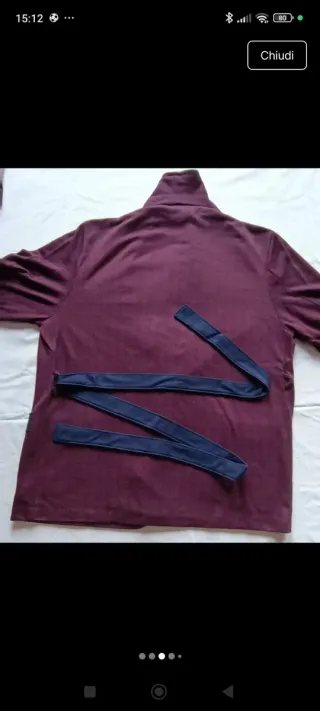 Vestaglia uomo blu e bordeaux