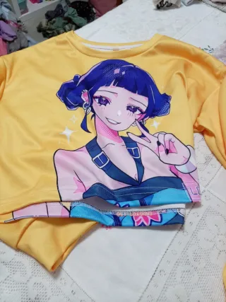 Sudadera Kpop Anime Amarillo Talla Única (150 CM)