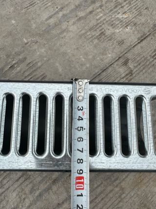 Rejilla galvanizada para drenaje 25 unidades.