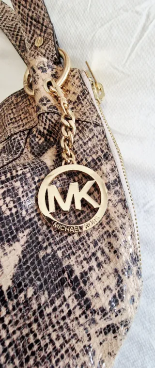 Bolso Michael Kors Piel Serpiente Camel Hobo