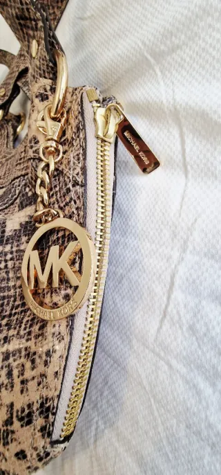 Bolso Michael Kors Piel Serpiente Camel Hobo