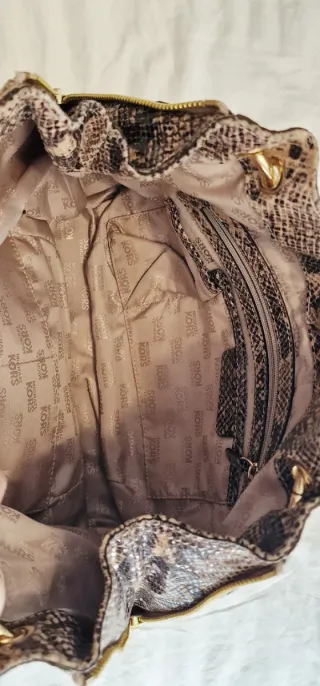 Bolso Michael Kors Piel Serpiente Camel Hobo