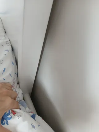 Estructura superior litera Garabatos. Lacada blanc