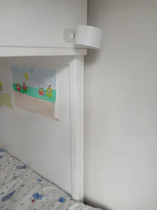 Estructura superior litera Garabatos. Lacada blanc