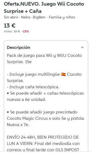 NUEVOS. 2 Packs juegos Wii Cocoto Magic y Surprise