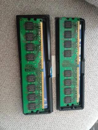 MEMORIAS Kingston KVR800D2N6/1G RAM, 2 unidades.