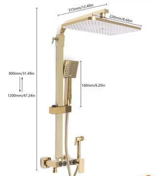 Columna Ducha Dorada