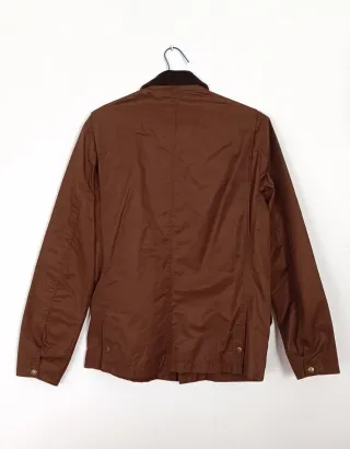 Chaqueta Zara Encerada Cuello Pana Talla L