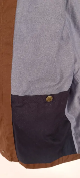 Chaqueta Zara Encerada Cuello Pana Talla L