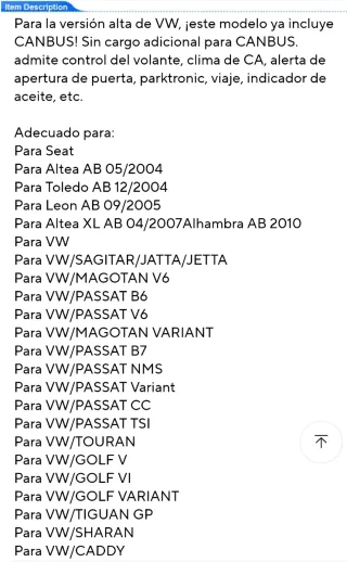 Reproductor Multimedia Coche 220x128mm