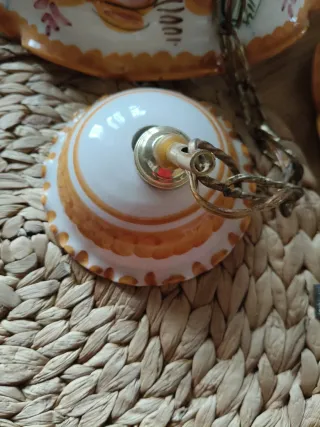 Lámparas de cerámica vintage,para colgar.