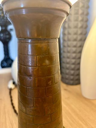 Lampada Faro vintage in rame Villedieu les poêles