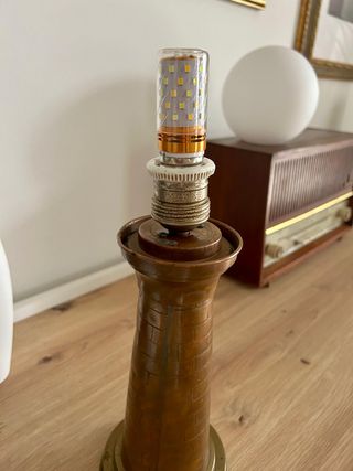 Lampada Faro vintage in rame Villedieu les poêles